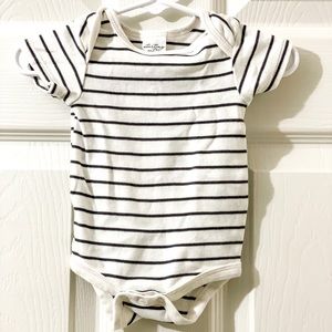 B&W Striped Onesie - Brand New